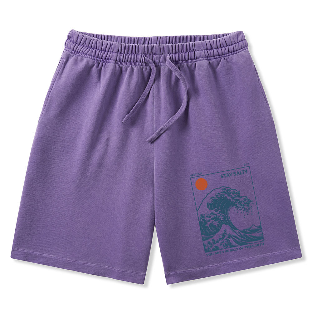 You Are The Salt Of The Earth Christian Washed Shorts