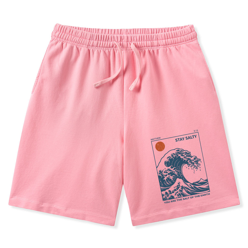 You Are The Salt Of The Earth Christian Washed Shorts