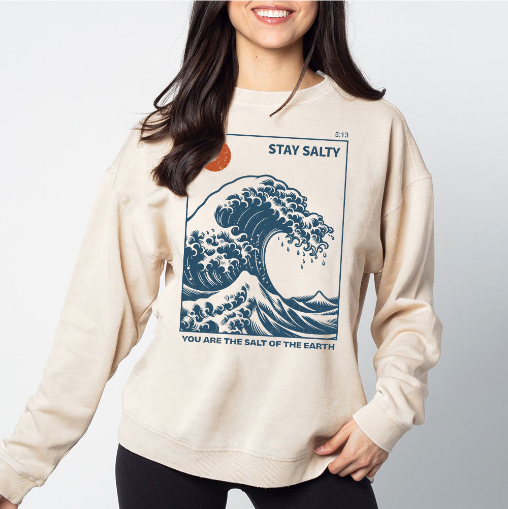 You Are The Salt Of The Earth Christian Washed Sweatshirt