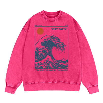 You Are The Salt Of The Earth Christian Washed Sweatshirt