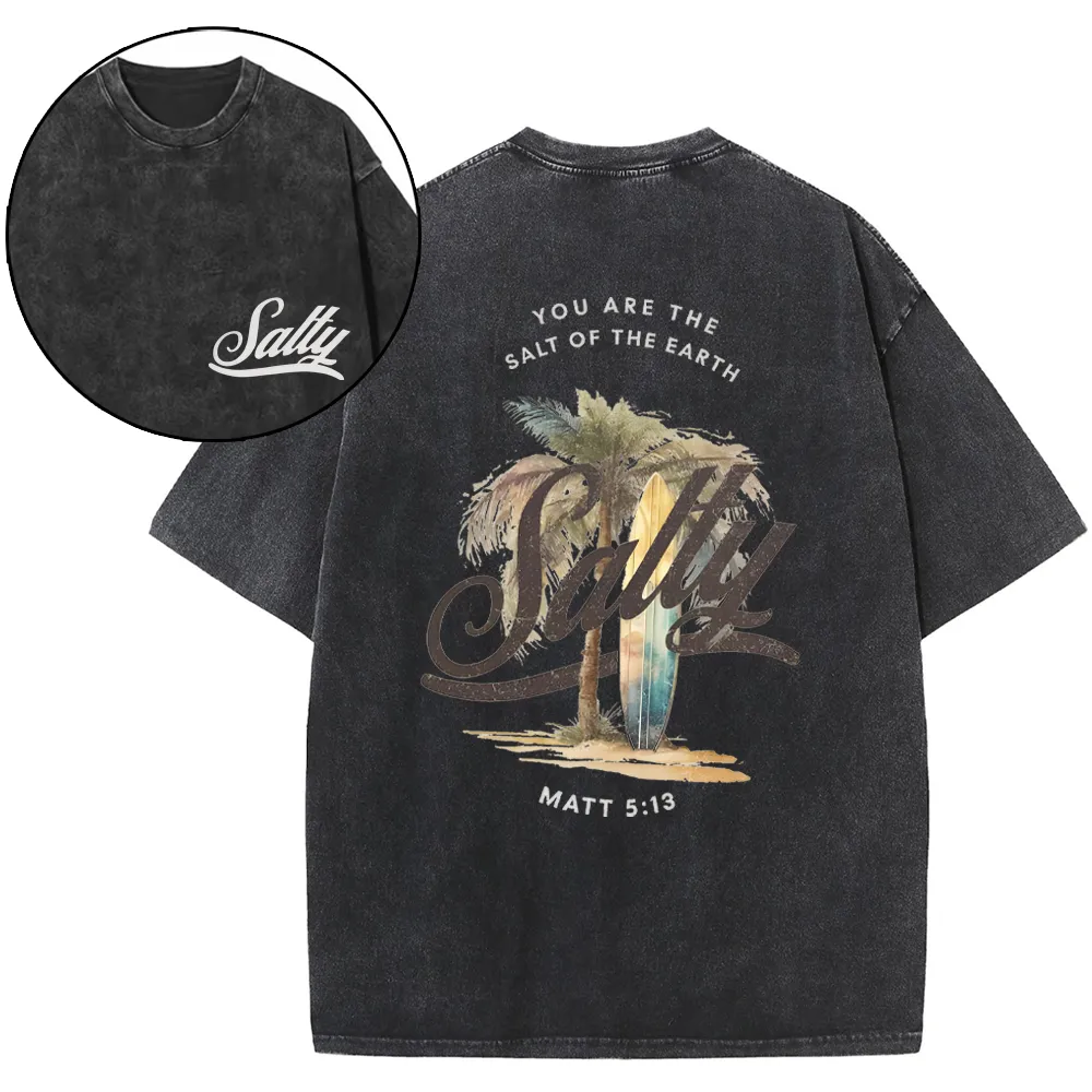 You Are The Salt Of The Earth Christian Washed T-Shirt