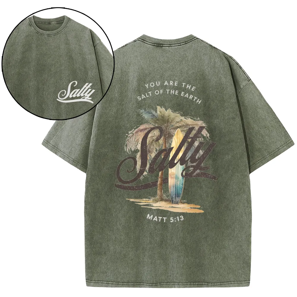 Double-Sided Vintage Washed Christian Sample T-Shirt Sale-GuidingCross