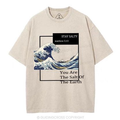 You Are The Salt Of The Earth Christian Washed T-Shirt