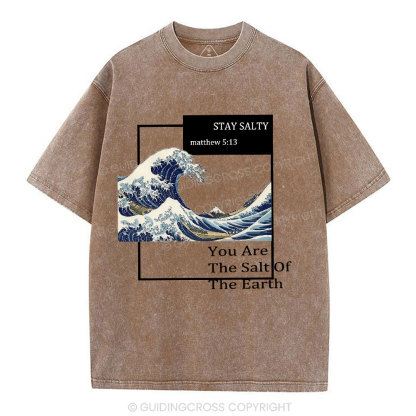 You Are The Salt Of The Earth Christian Washed T-Shirt