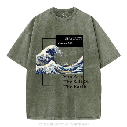 You Are The Salt Of The Earth Christian Washed T-Shirt