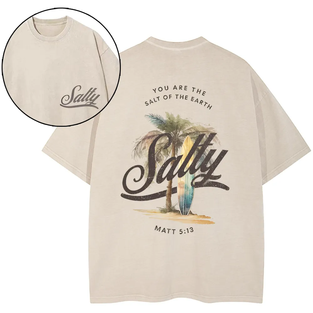 You Are The Salt Of The Earth Christian Washed T-Shirt