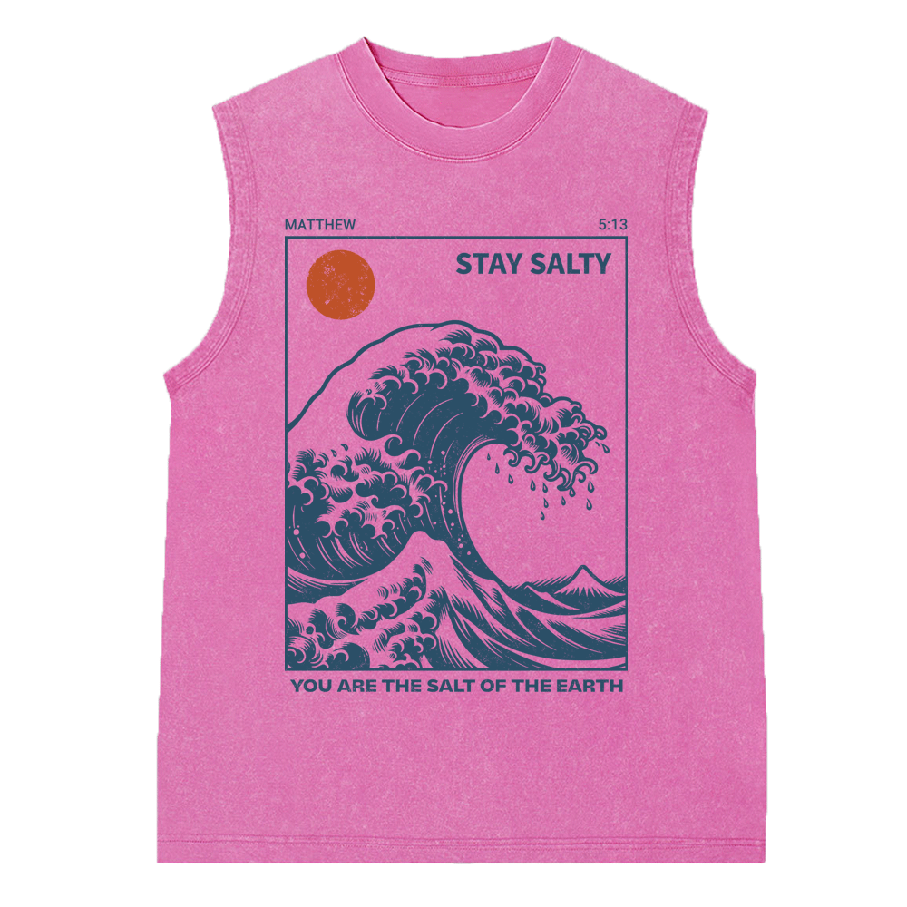 You Are The Salt Of The Earth Christian Washed sleeveless Tee