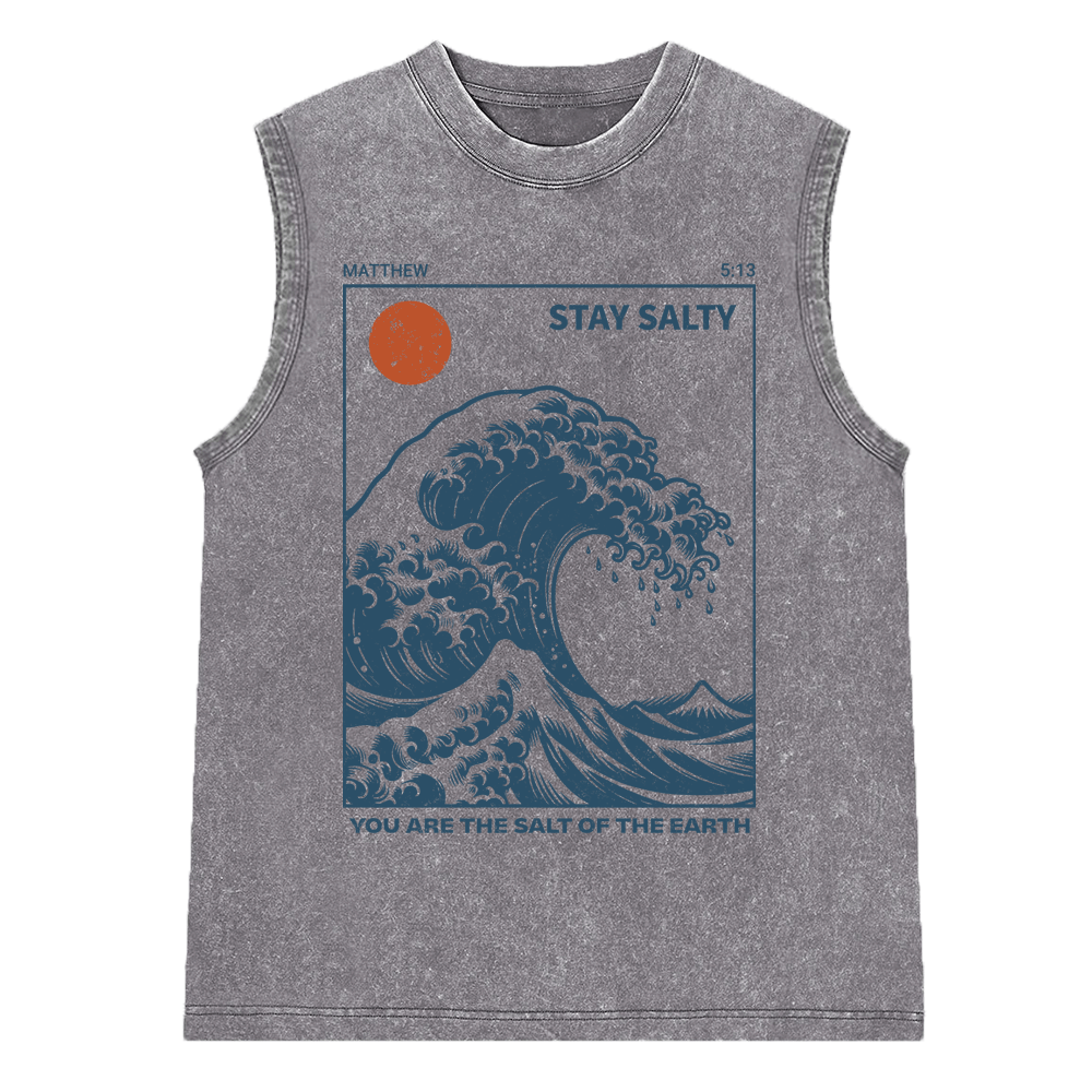 You Are The Salt Of The Earth Christian Washed sleeveless Tee