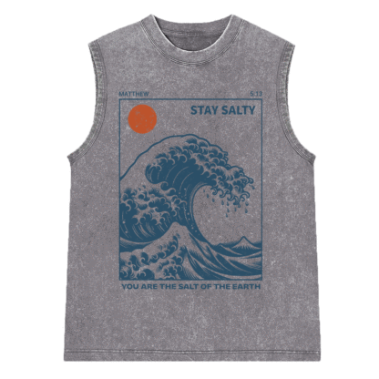 You Are The Salt Of The Earth Christian Washed sleeveless Tee