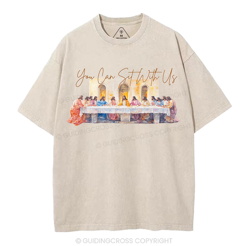 You Can Sit With Us Christian Washed T-Shirt