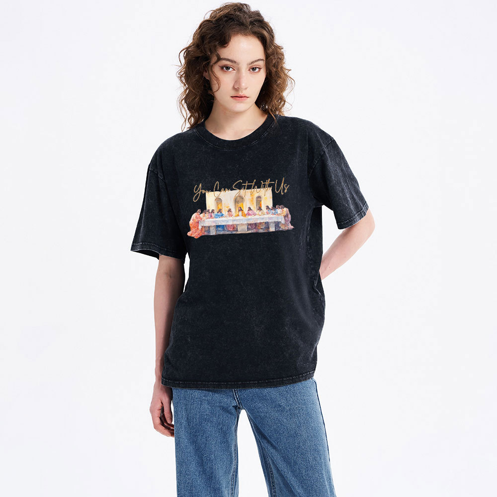 You Can Sit With Us Christian Washed T-Shirt