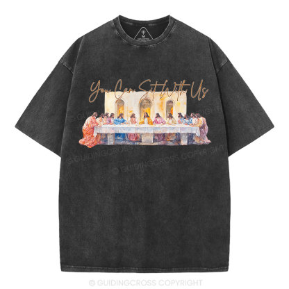 You Can Sit With Us Christian Washed T-Shirt