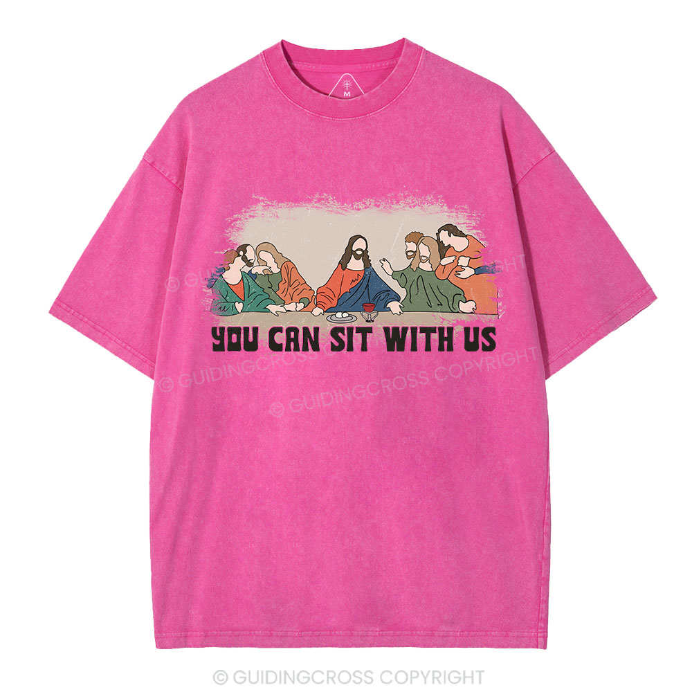 You Can Sit With Us Christian Washed T-Shirt