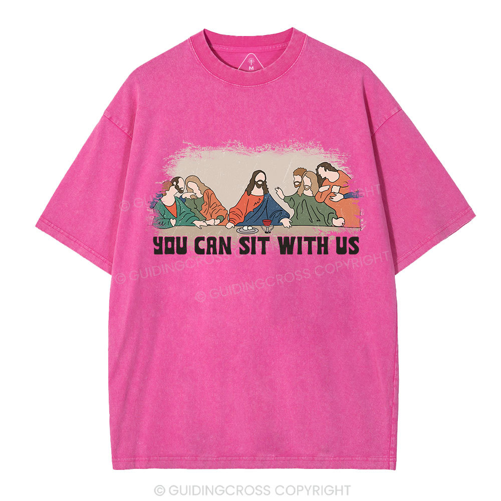 You Can Sit With Us Christian Washed T-Shirt