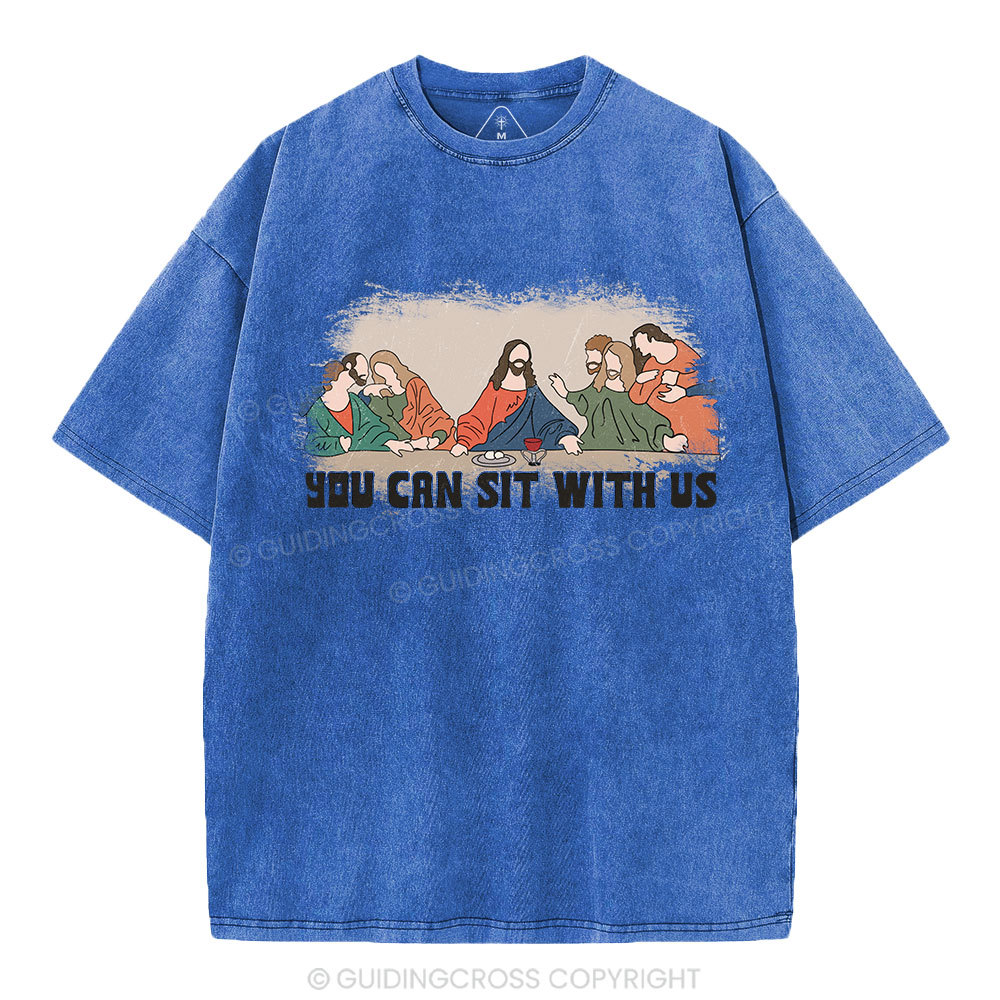 You Can Sit With Us Christian Washed T-Shirt