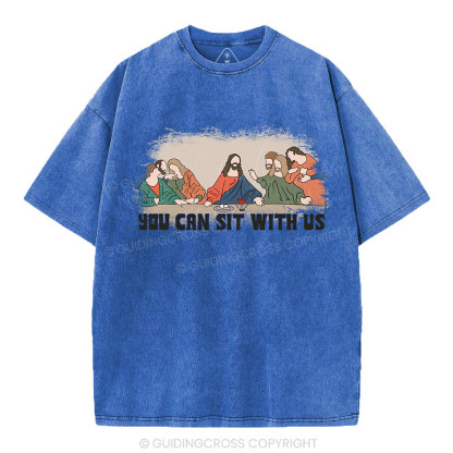 You Can Sit With Us Christian Washed T-Shirt