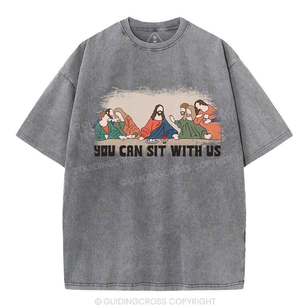 You Can Sit With Us Christian Washed T-Shirt