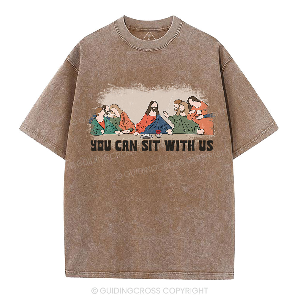 You Can Sit With Us Christian Washed T-Shirt