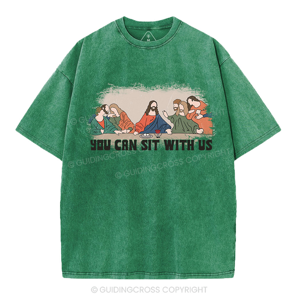 You Can Sit With Us Christian Washed T-Shirt