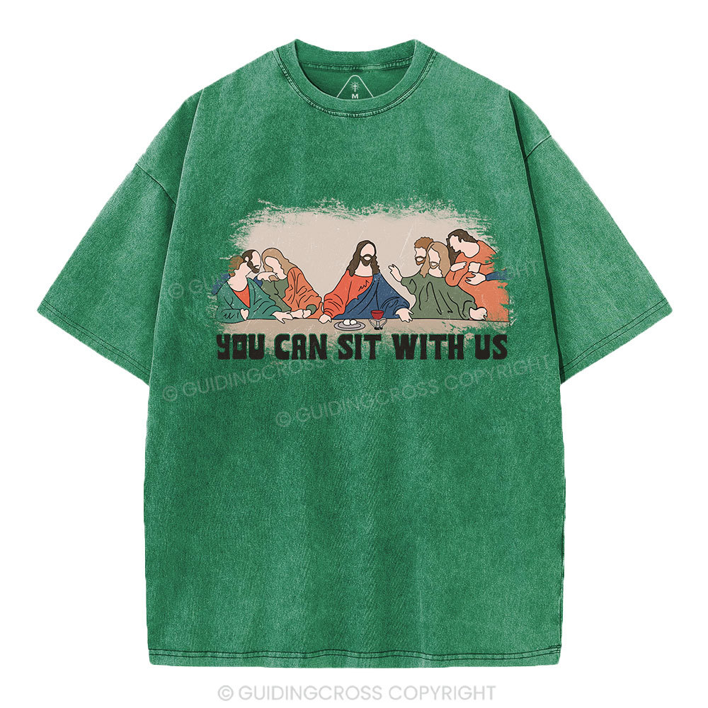 You Can Sit With Us Christian Washed T-Shirt