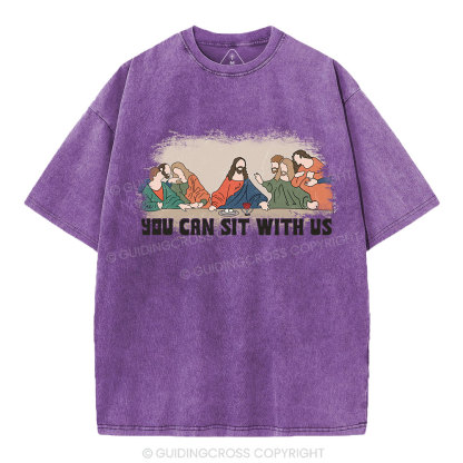 You Can Sit With Us Christian Washed T-Shirt