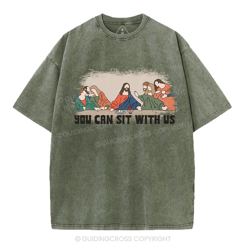 You Can Sit With Us Christian Washed T-Shirt