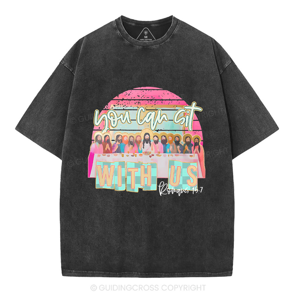 You Can Sit With Us Christian Washed T-Shirt