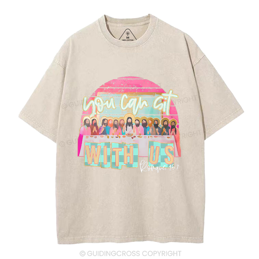 You Can Sit With Us Christian Washed T-Shirt
