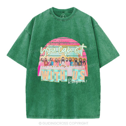 You Can Sit With Us Christian Washed T-Shirt