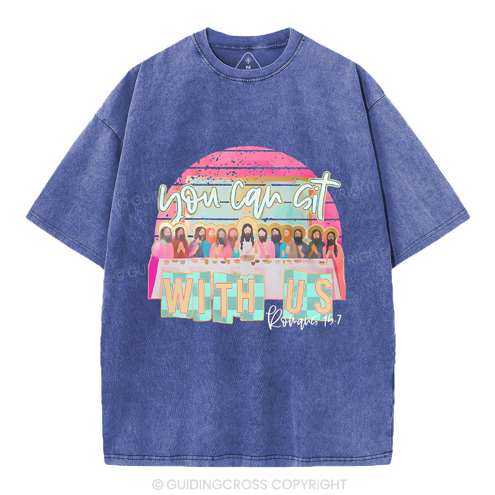 You Can Sit With Us Christian Washed T-Shirt