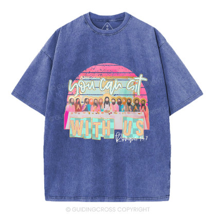 You Can Sit With Us Christian Washed T-Shirt