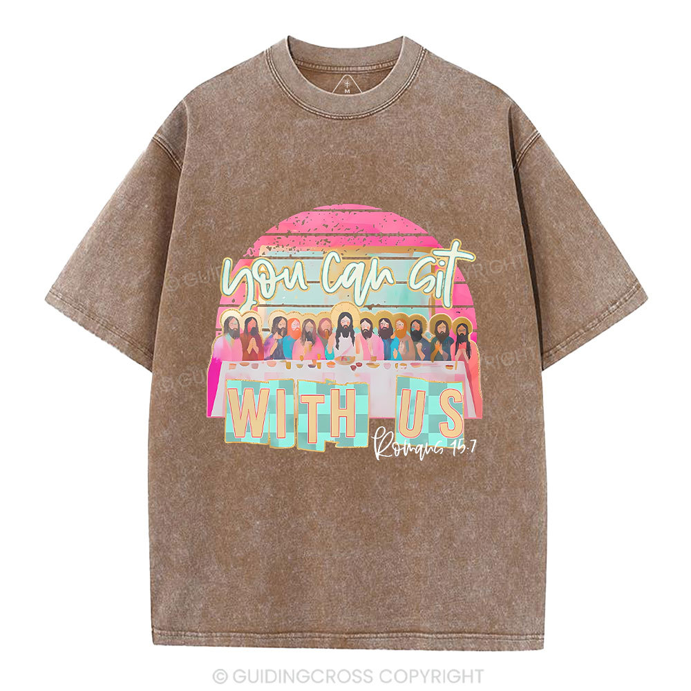 You Can Sit With Us Christian Washed T-Shirt