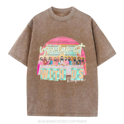 You Can Sit With Us Christian Washed T-Shirt