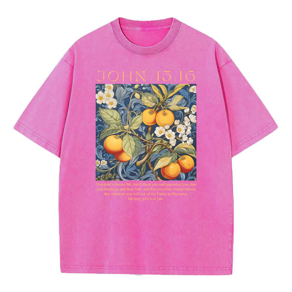 You Didn't Choose Me Christian Washed T-Shirt