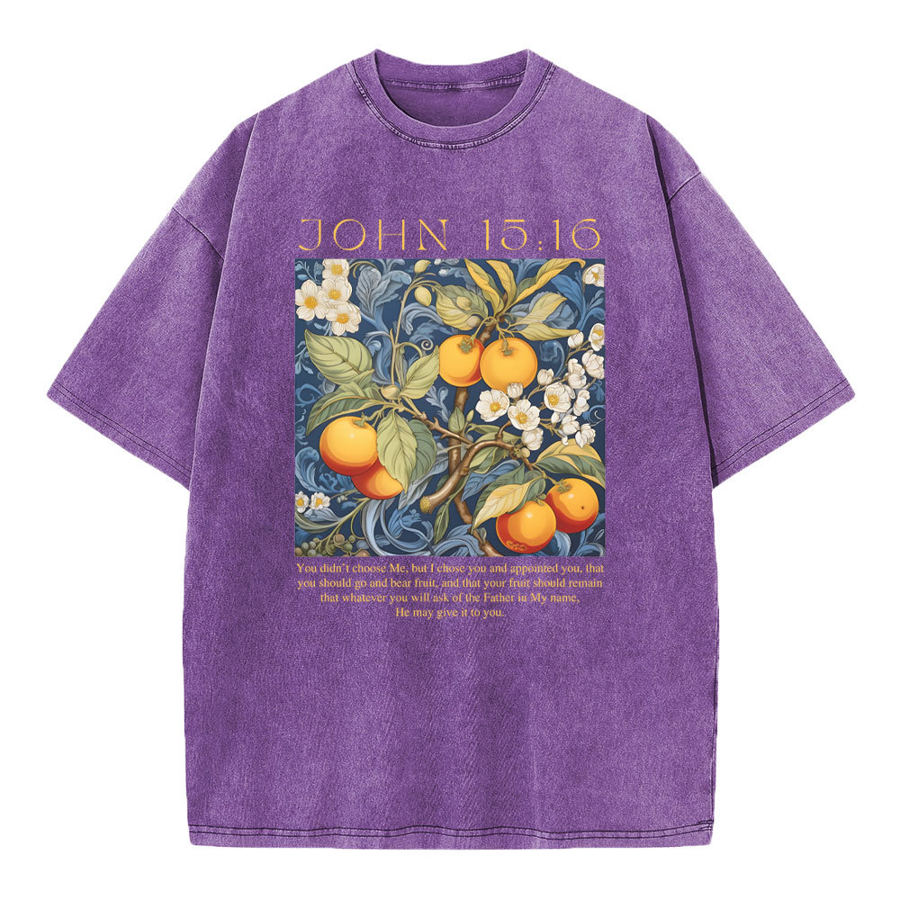 You Didn't Choose Me Christian Washed T-Shirt