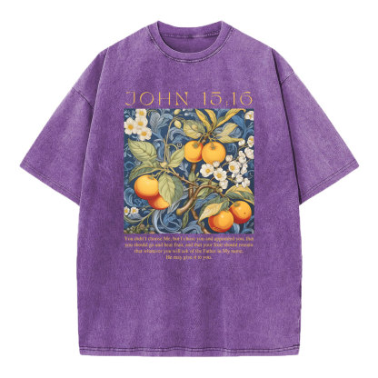 You Didn't Choose Me Christian Washed T-Shirt