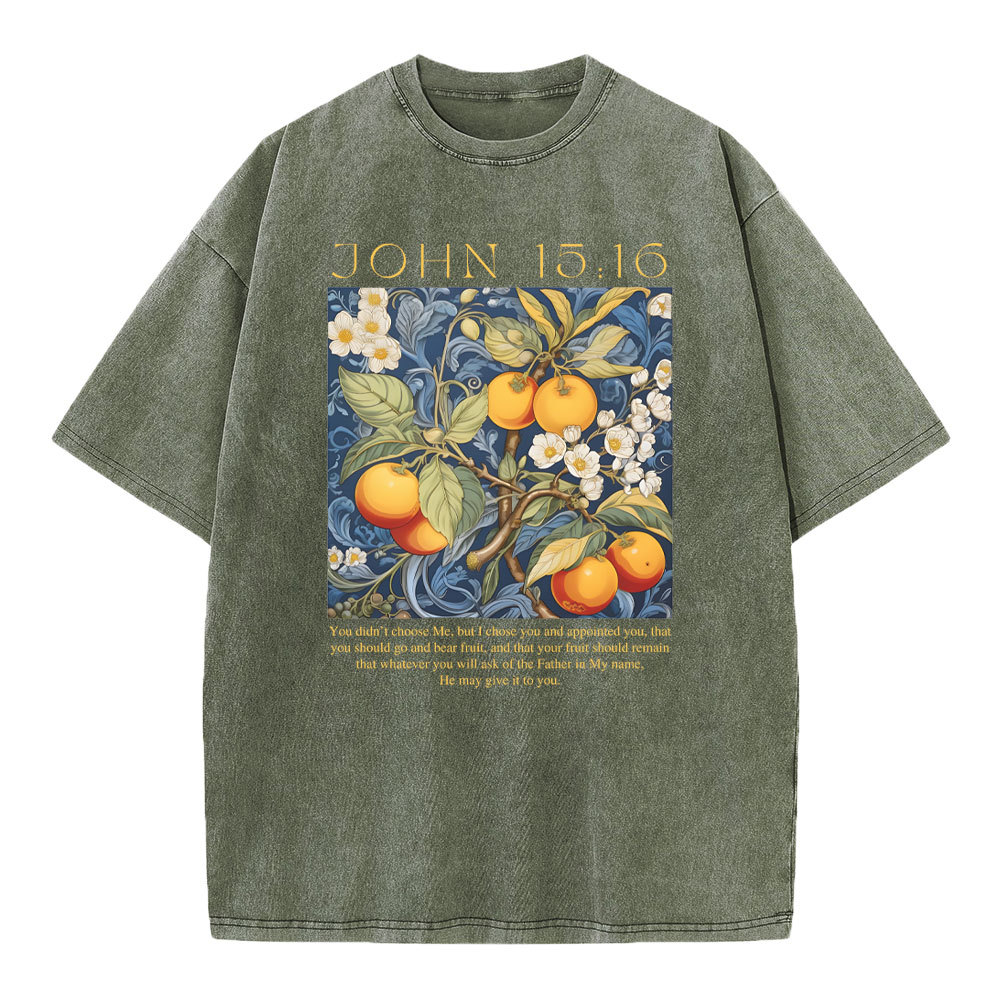 You Didn't Choose Me Christian Washed T-Shirt