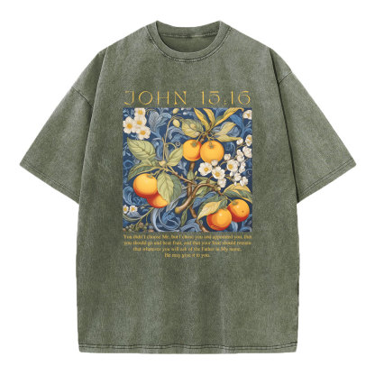 You Didn't Choose Me Christian Washed T-Shirt