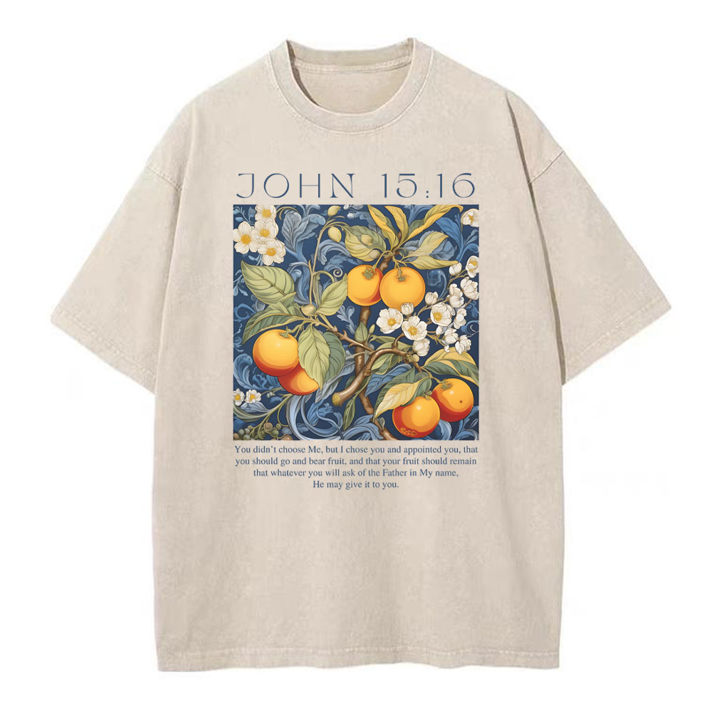 You Didn't Choose Me Christian Washed T-Shirt