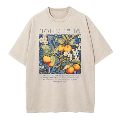 You Didn't Choose Me Christian Washed T-Shirt