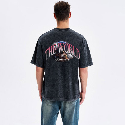 You Do Not Belong The World Christian Washed T-Shirt