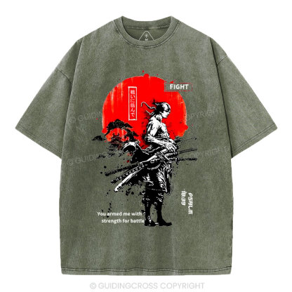 You Gave Me Strength Chirstian Washed T-Shirt