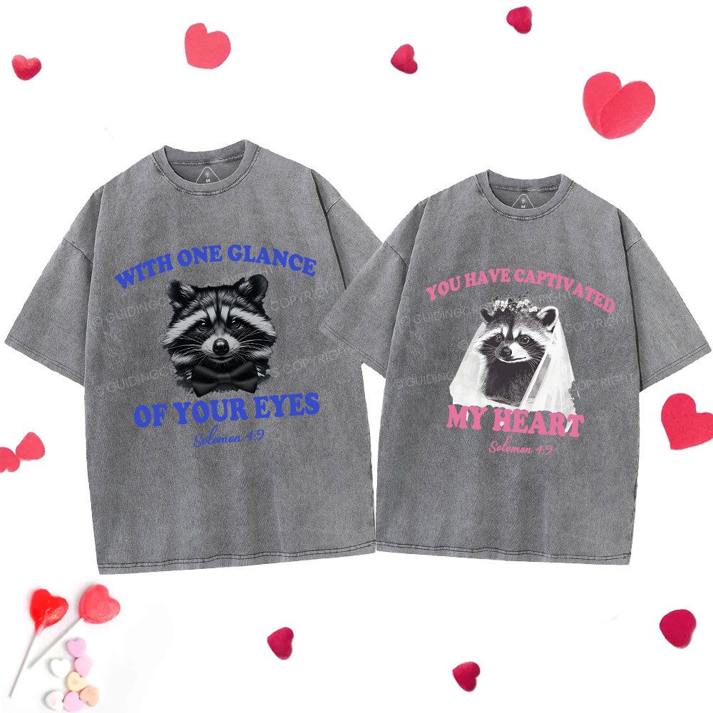 You Have Captivated My Heart Christian Washed Couple T