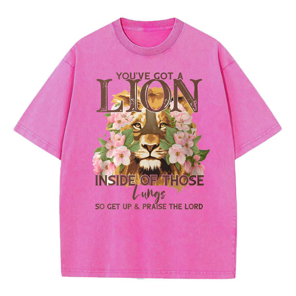 You Have Got A lion Inside Of Those Lungs Christian Washed T-Shirt