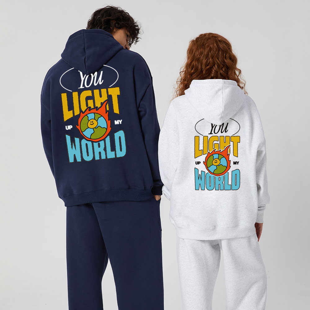 You Light Up My World Christian Premium Fleece Hoodie Set