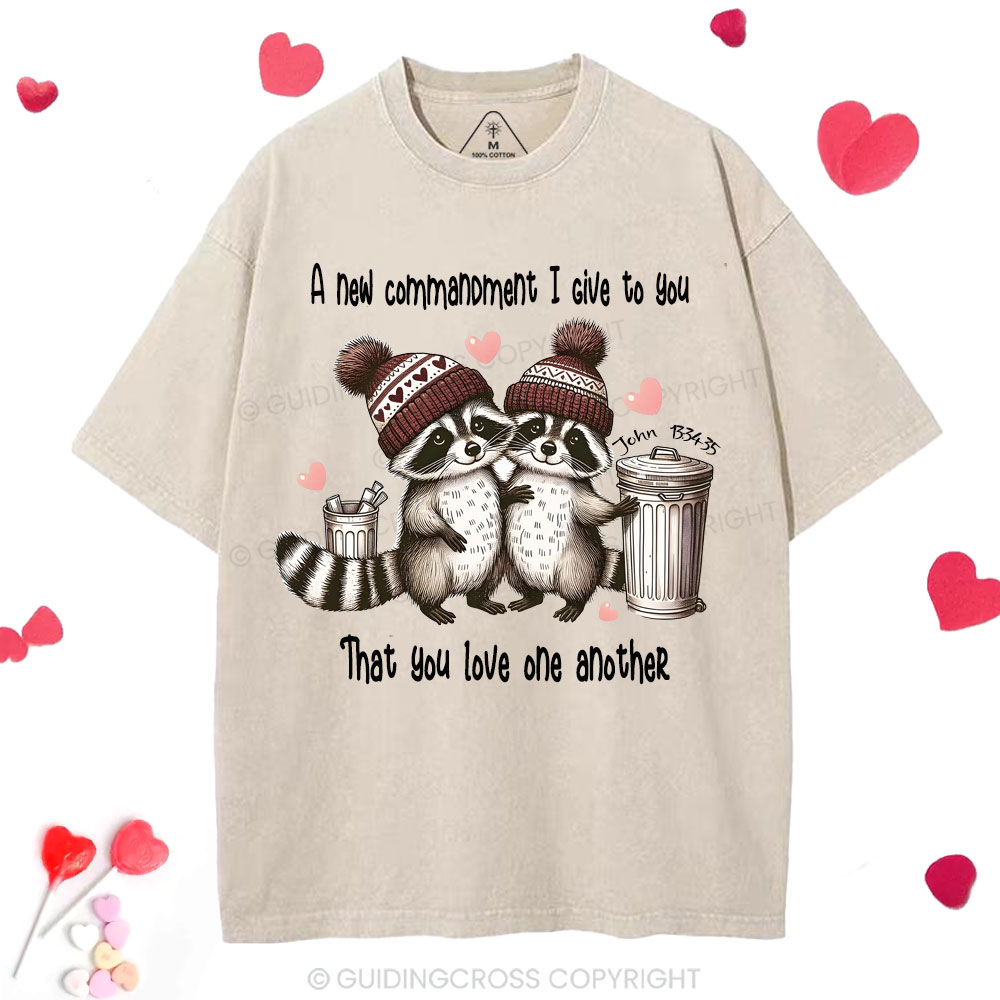 You Love One Another Christian Washed T-Shirt