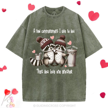 You Love One Another Christian Washed T-Shirt