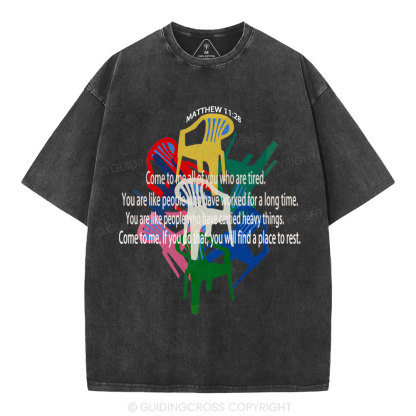 You Will Find A Place To Rest Christian Washed T-Shirt