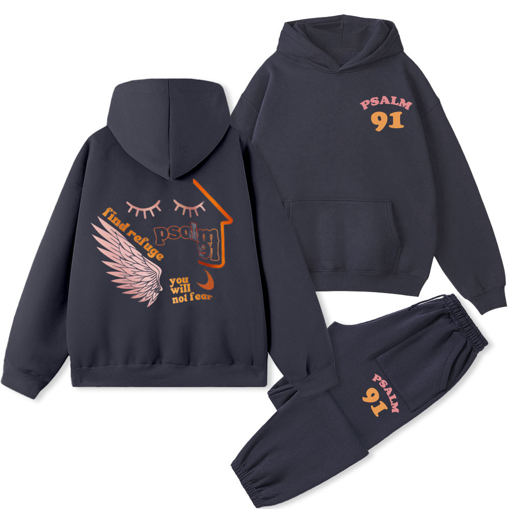 You Will Not Fear Christian Fleece Hoodie Set