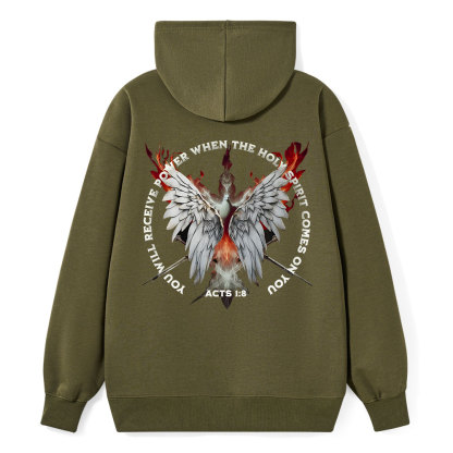 You Will Receive Power Classic Christian Hoodie